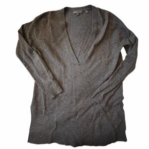 Vince Dark Gray V-Neck Sweater